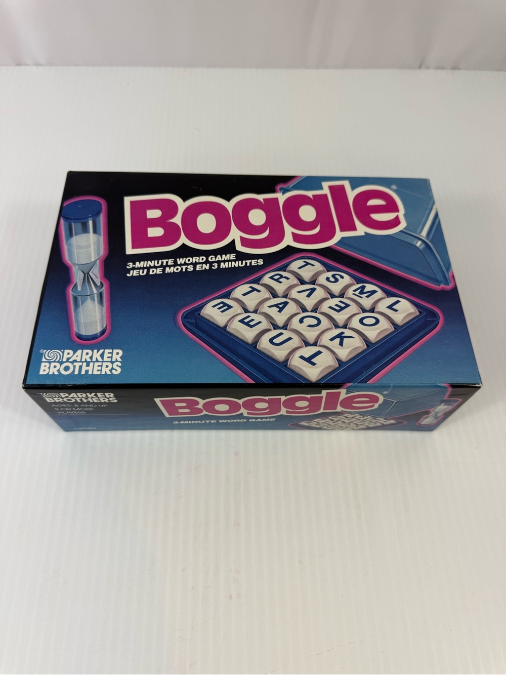 Vtg Boggle 3 Minute Word Game Hasbro Complete 1992 Parker Brothers CB0384
